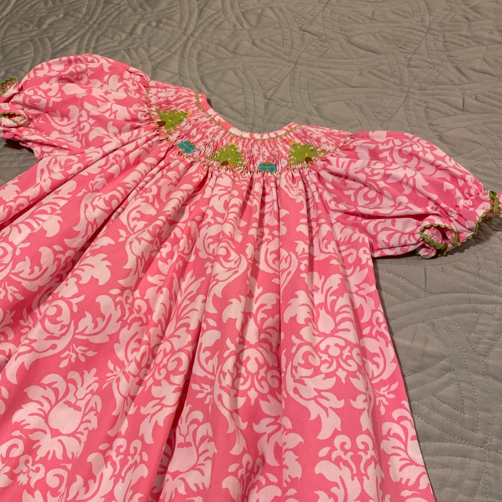 Size 4 Smocked Christmas dress